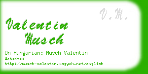 valentin musch business card